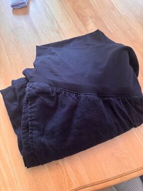 Black Maternity linen pants